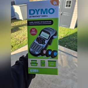 DYMO LetraTag 100H+ Label Maker - Black and Silver